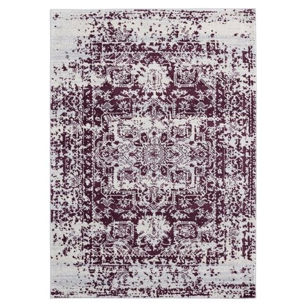 United Weavers Of America United Weavers of America 713 20338 912 7 ft. 10 in. x 10 ft. 6 in. Abigail Lileth Wine Rectangle Area Rug 713 20338 912